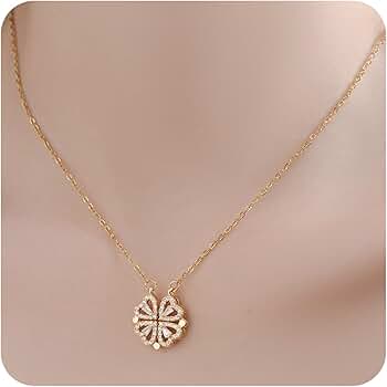 Amazon | [Mesaro] ネックレス レディース ハート ペンダント 四